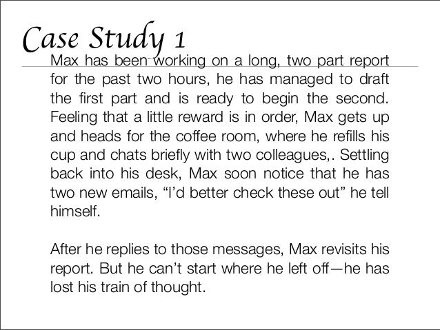 Case study on time management at work image