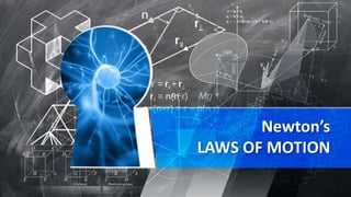 Newton’s
LAWS OF MOTION
 