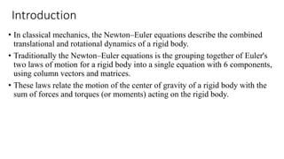 Newton-Euler's Law of Rigid body motion.pptx