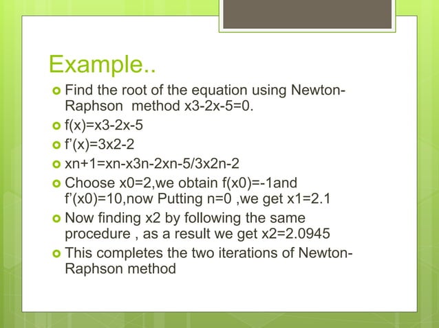 Newton Raphson Method | PPTX