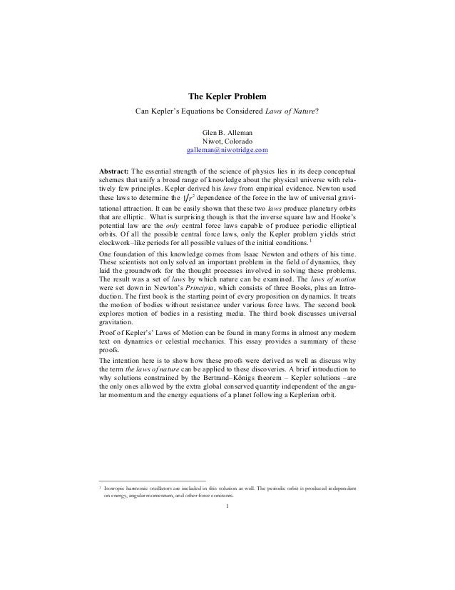 Newton Essay - 