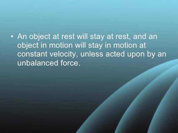 Newton First Law Of Motion