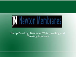 Damp Proofing, Basement Waterproofing and  Tanking Solutions 