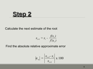 Newton Raphson Method | PPT