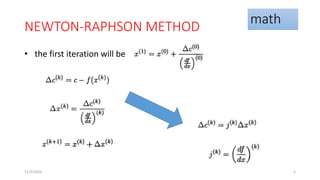Newton raphson | PPTX