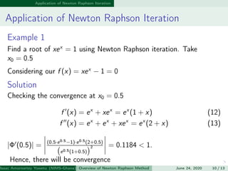 Newton Raphson iterative Method | PPT