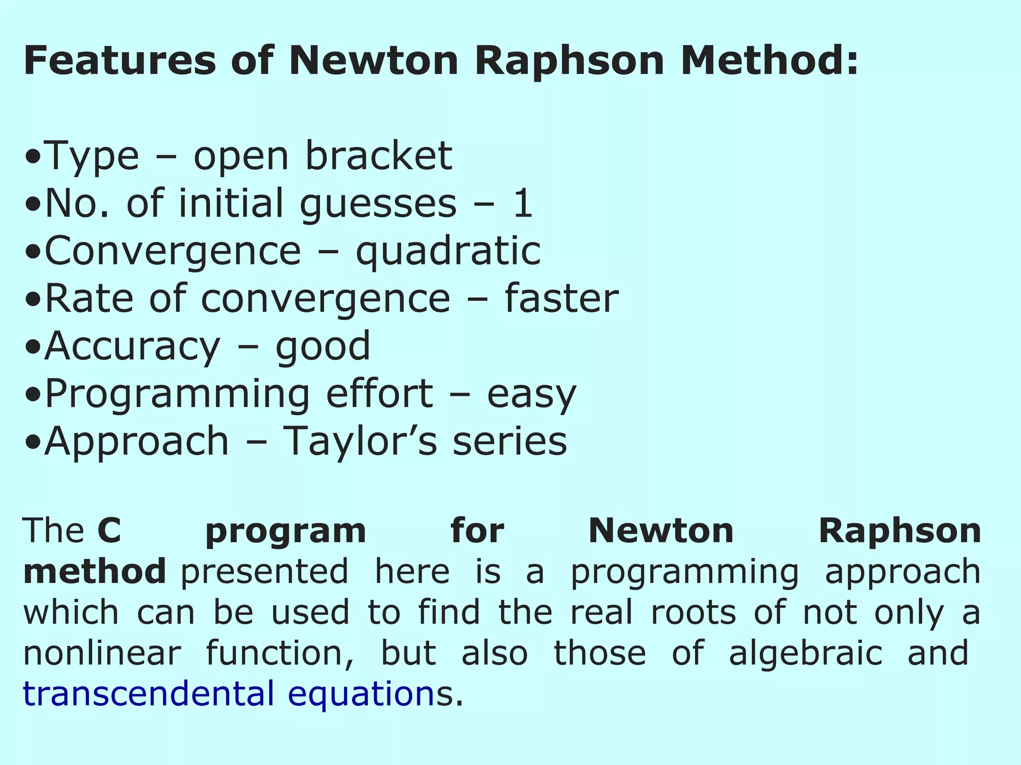 Newton raphson method | PPT