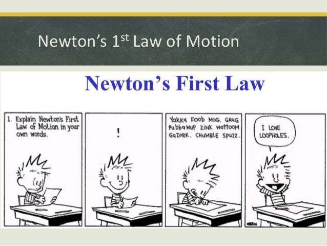 first law of motion first law of motion