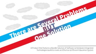 Record
Maintenance
A Product that features a Bundle Solution of Software & Hardware Integrated
Technologies build to create an Effective & Efficient Education System
 