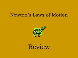 Newton’s Laws of Motion 
Review 
 