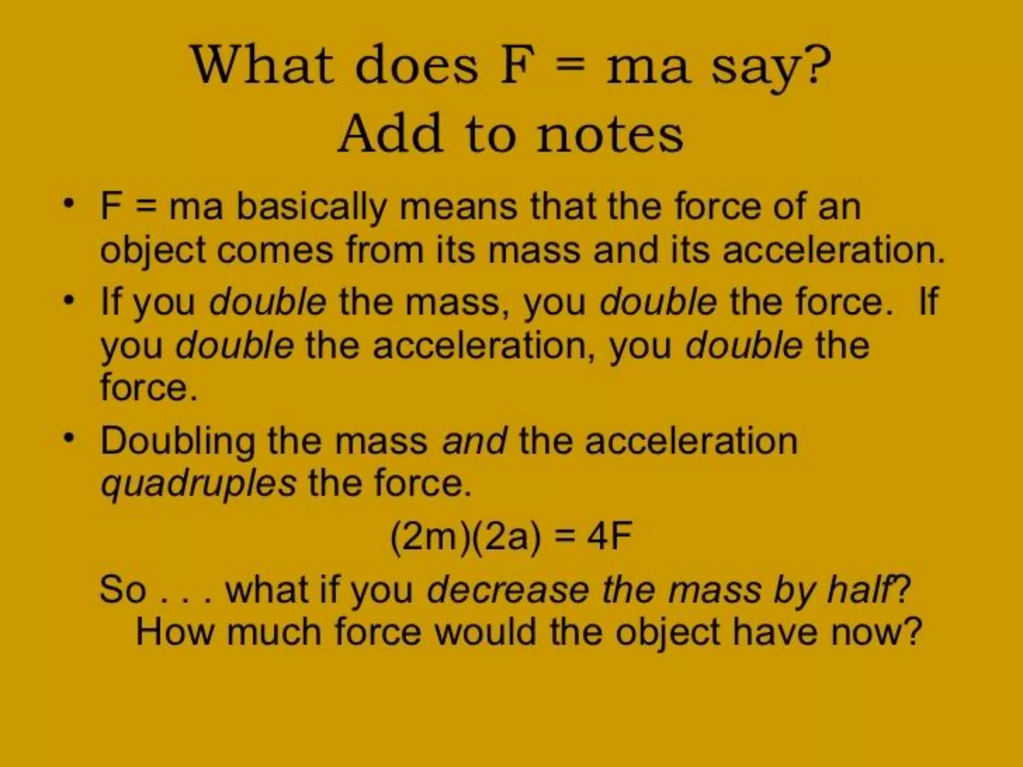 Newtons law of motion ~ II sem ~ m sc bioinformatics