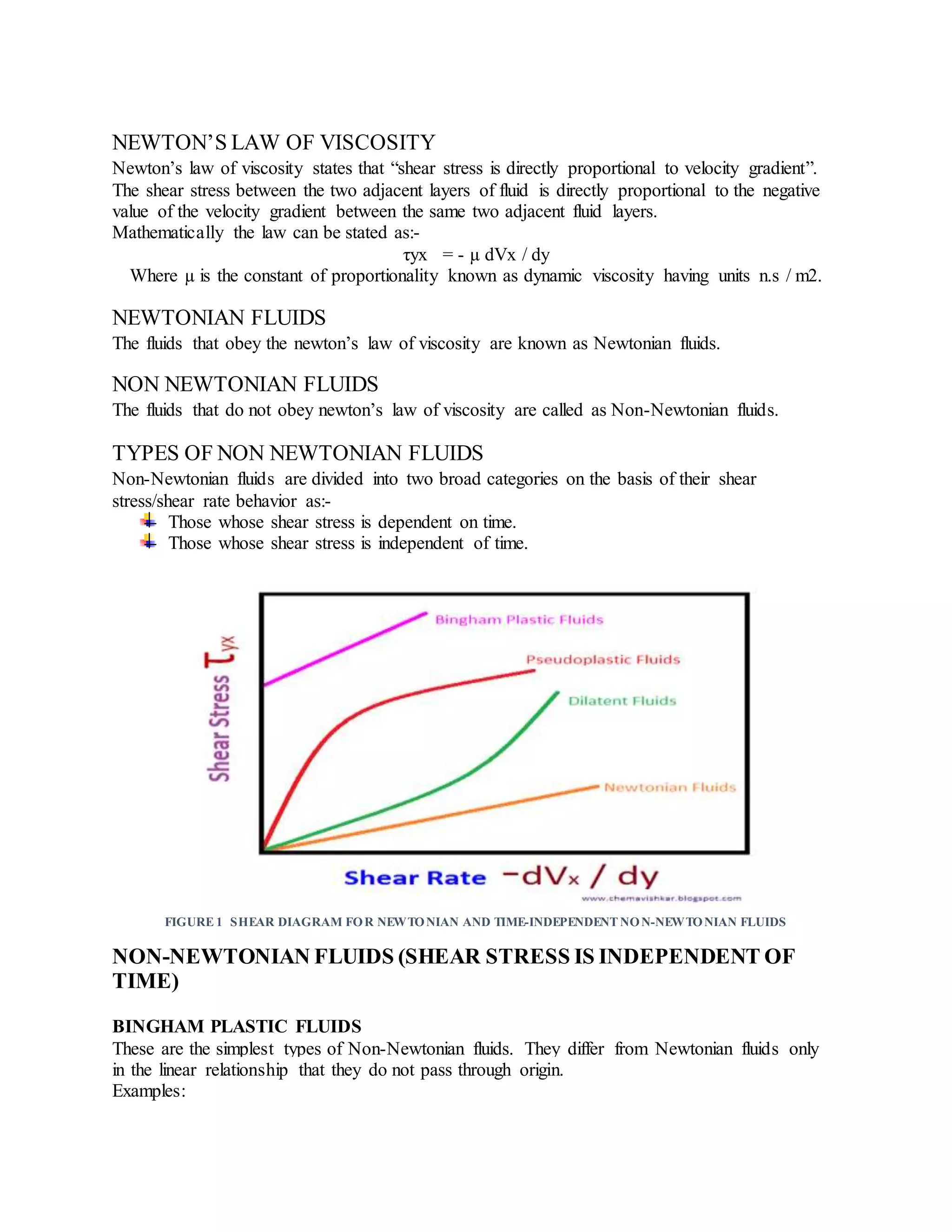 Newtons law of viscosity | DOCX
