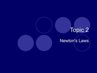 Topic 2 Newton's Laws 