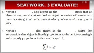 SEATWORK 2. EVALUATE
 