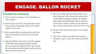 ENGAGE. BALLON ROCKET
 