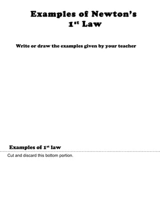 Newton's laws flip book | PPT