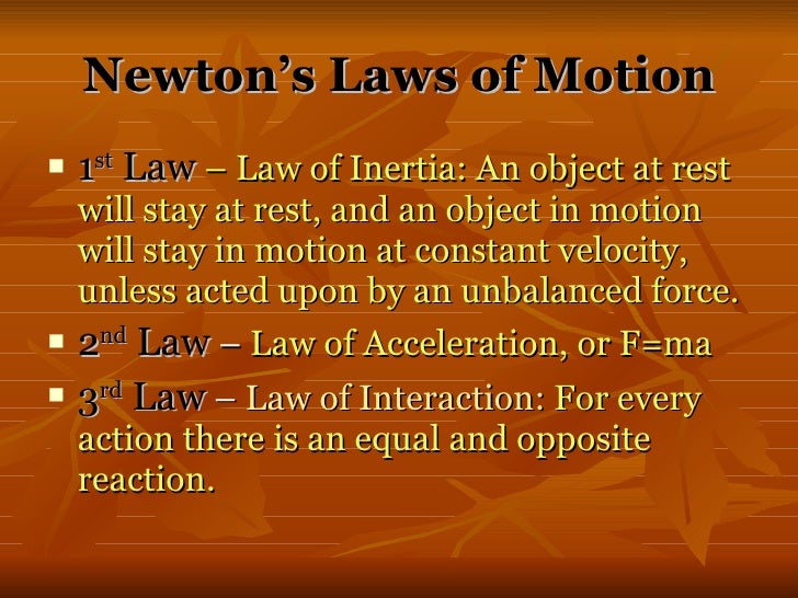 Laws Of Motion