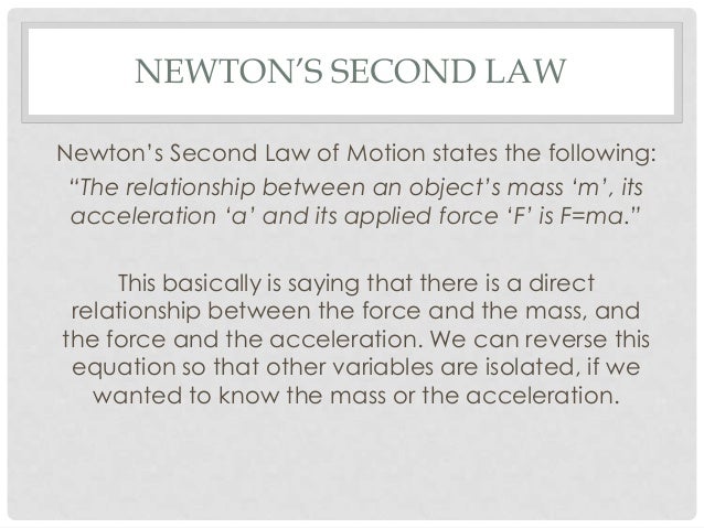 examples of newton s 2nd law