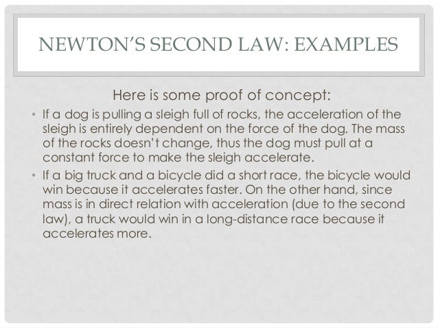 examples of newtons first law