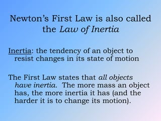 Newtons laws of motion class9