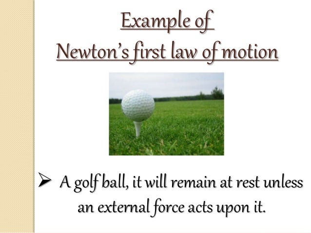newton first law example