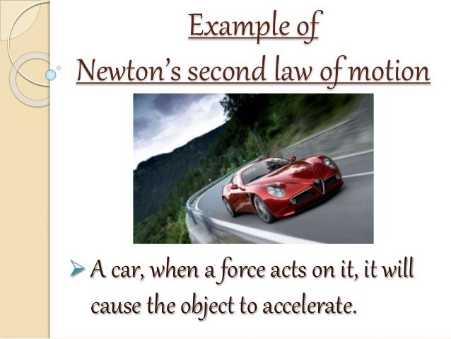 examples of newton s 2nd law