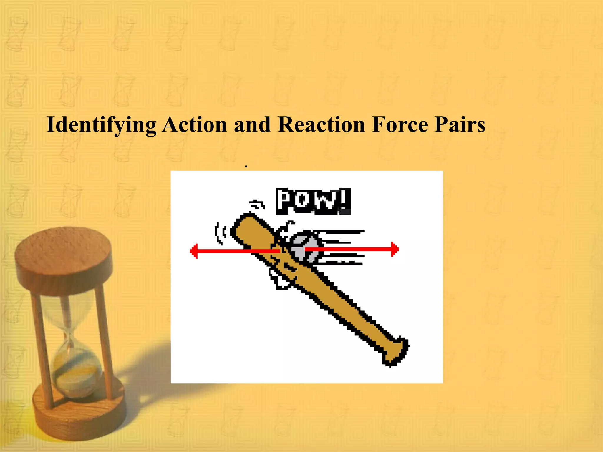 Identifying Action and Reaction Force Pairs
.
 