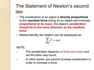 Newton's laws of motion 14 april 2015