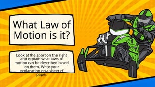 Newton's Laws of Motion Educational Presentation in Colored Comics and ...