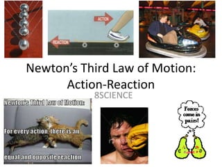 Newton’s Third Law of Motion: Action-Reaction  8SCIENCE 