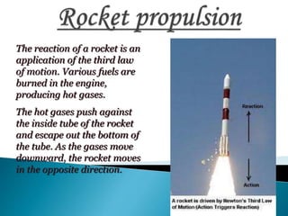 examples of newtons third law rocket