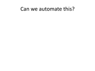 In Situ Acoustic Monitoring of
Biodiversity
 