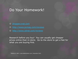 Stefanie A. Hahn | www.StefanieHahn.com | December 2010