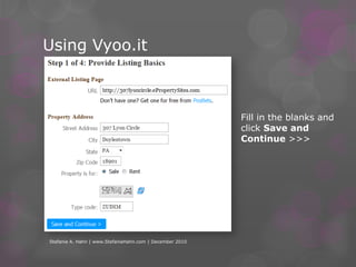 Vyoo.itStefanie A. Hahn | www.StefanieHahn.com | December 2010