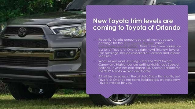 New Toyota Nightshade Special Editions Are Coming