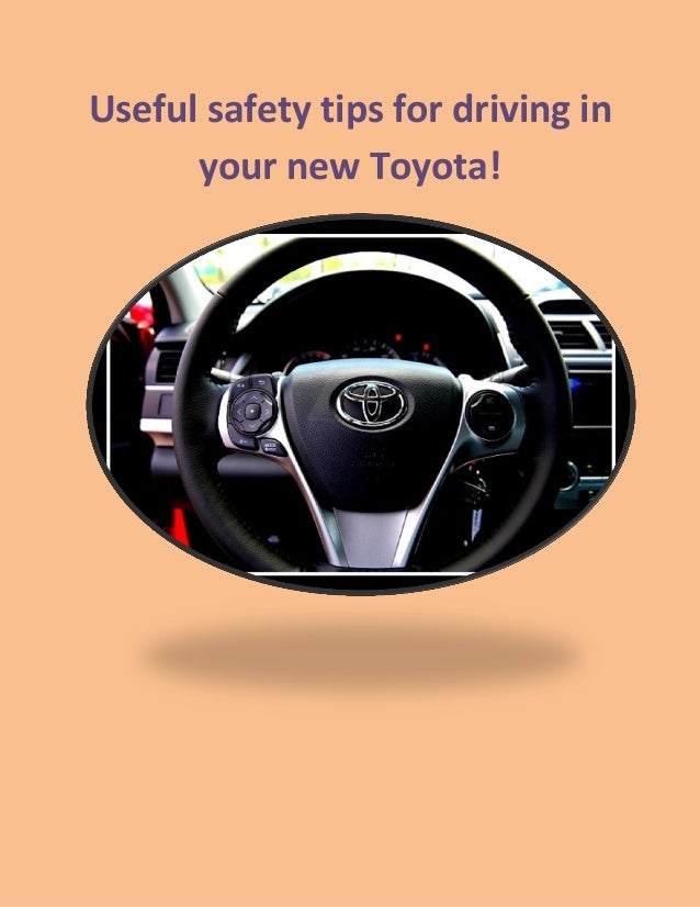 New toyota safe driving tips