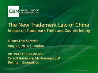 New Trademark Law of China 2014