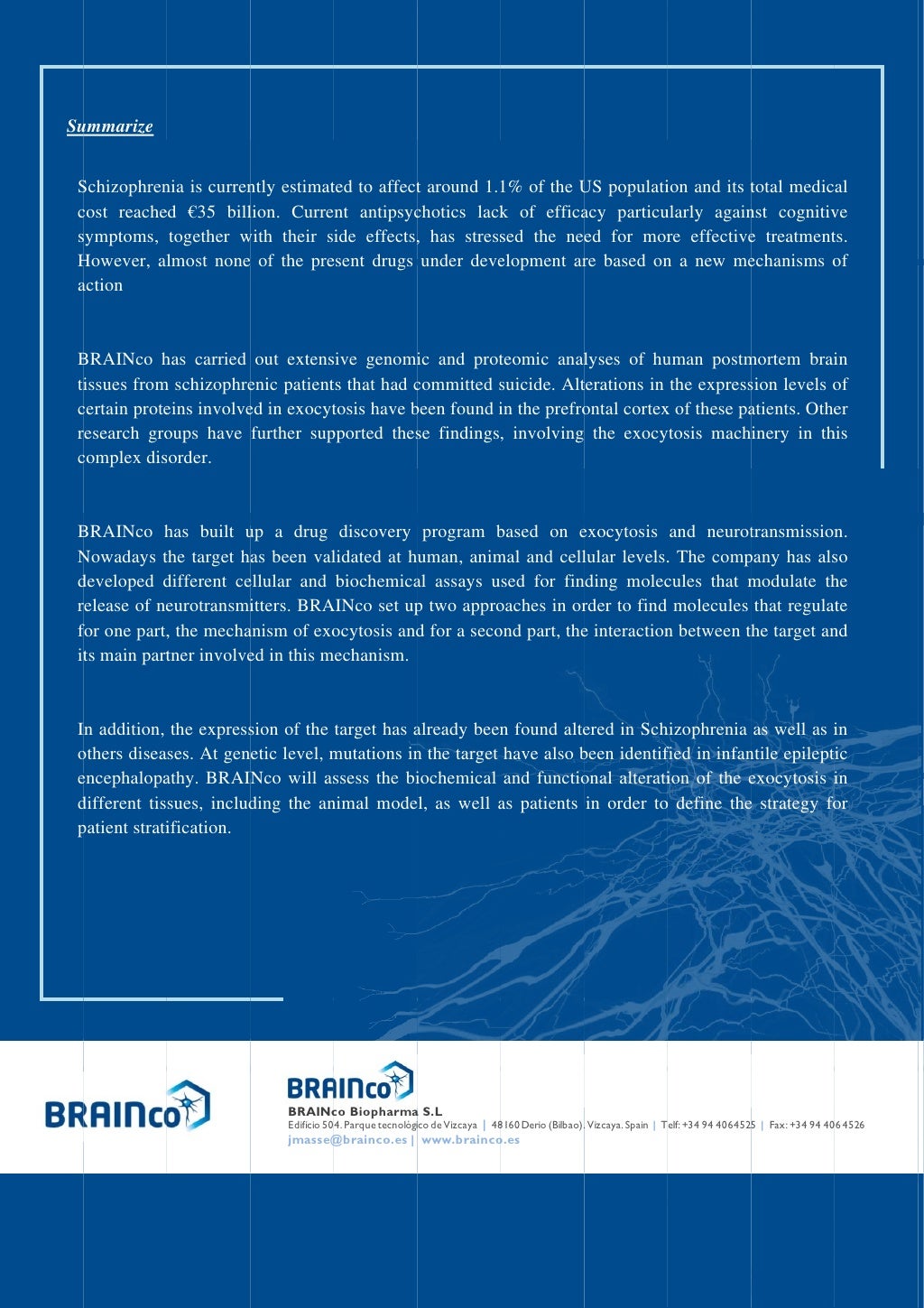 New treatment for Schizophrenia/Nuevo tratamiento para la