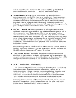 New Trends in Cloud Computing | DOCX