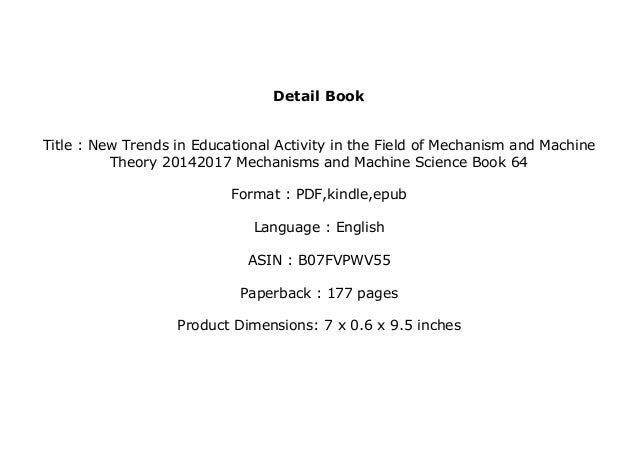 EBOOK_PAPERBACK LIBRARY New Trends in Educational Activity in the Fieâ€¦