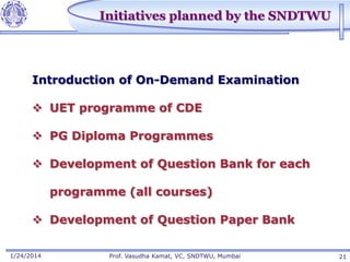 Question Bank Development Initiative Logo New trends in evaluation v kamat | PPTX