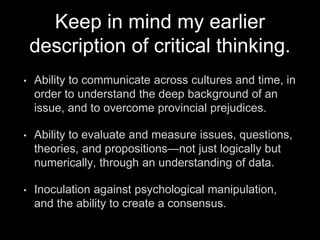 The New Trivium: How to Turn a Liberal Arts Education Into Gold