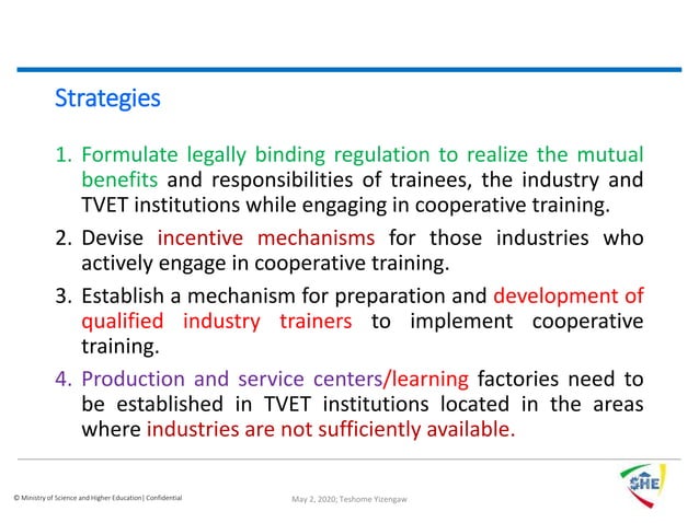 New TVET Policy & Strategy | PPT