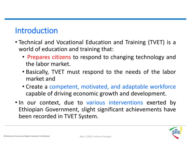 New TVET Policy & Strategy | PPT