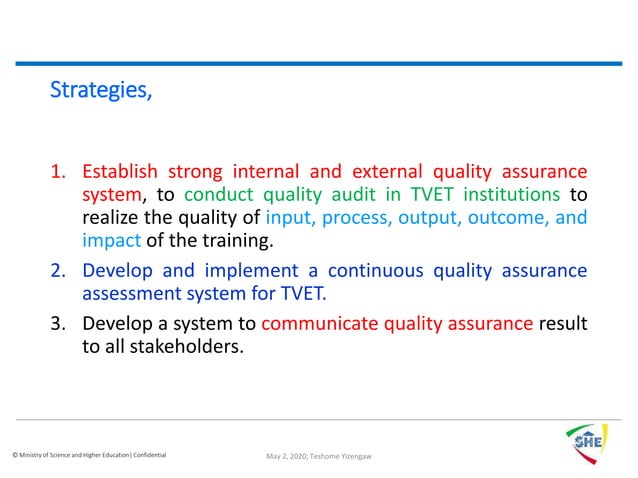 New TVET Policy & Strategy | PPT