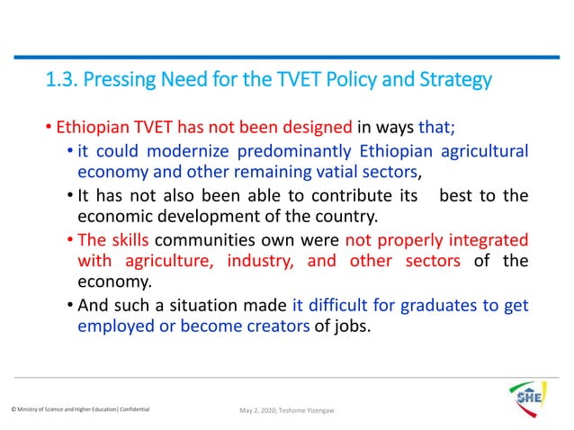 New TVET Policy & Strategy | PPT