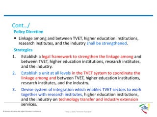 New TVET Policy & Strategy | PPT