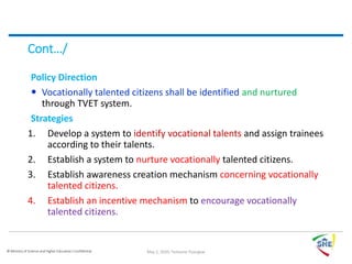 New TVET Policy & Strategy | PPT