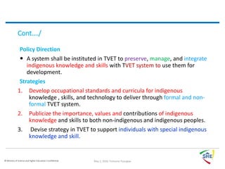 New TVET Policy & Strategy | PPT