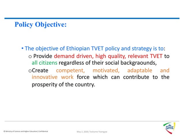 New TVET Policy & Strategy | PPT